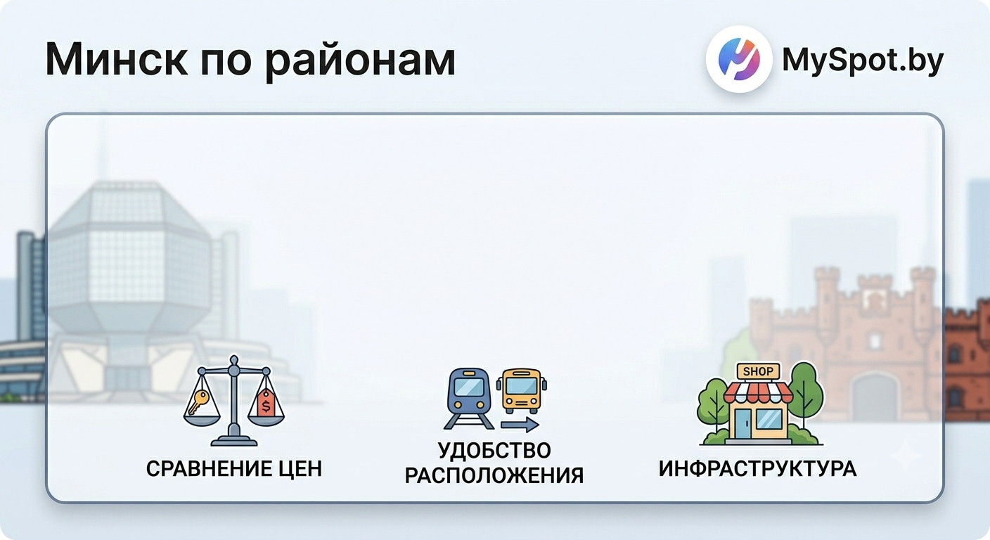 Минск по районам: где снять квартиру посуточно в зависимости от цели поездки